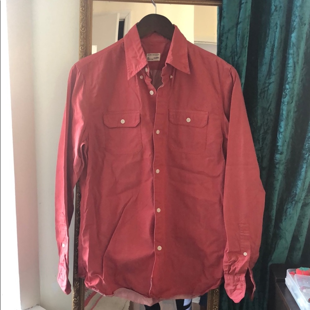 Salmon button down
